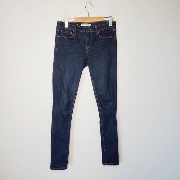 Banana Republic Jeans Premium Denim Skinny Mid Rise  Dark Wash 26 - Picture 3 of 13